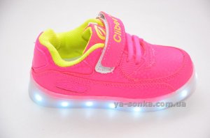 Кроссовки для девочек c LED подсветкой USB зарядкой