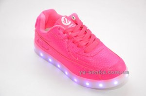 Кроссовки для девочек c LED подсветкой USB зарядкой