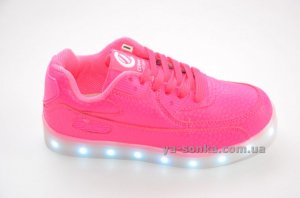 Кроссовки для девочек c LED подсветкой USB зарядкой