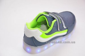 Кроссовки для мальчика c LED подсветкой USB зарядкой
