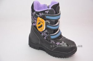 Сноубутсы с ледоступами для девочки