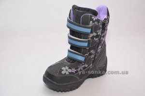 Сноубутсы с ледоступами для девочки