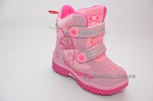 Сноубутсы с ледоступами для девочки