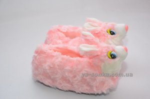 Тапочки - игрушками  "Зайчики"