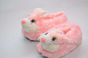 Тапочки - игрушками  "Зайчики"