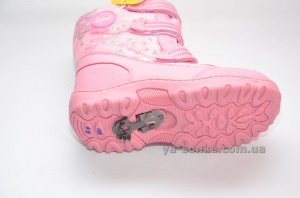 Сапоги с ледоступами для девочки