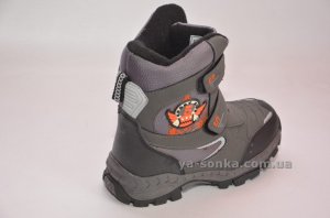 Ботинки сноубутс с ледоступами зимние для мальчика