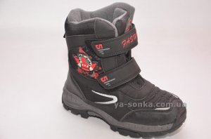 Ботинки сноубутс с ледоступами зимние для мальчика