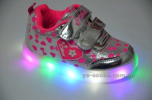 Кроссовки с подсветкой для девочки