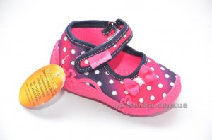 Текстильні мокасини для дівчинки