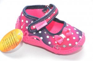 Текстильні мокасини для дівчинки