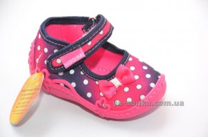 Текстильні мокасини для дівчинки