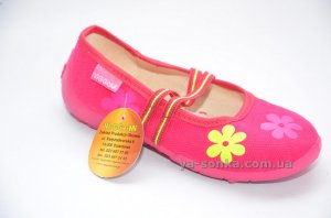 Текстильні мокасини для дівчинки
