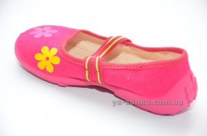 Текстильні мокасини для дівчинки