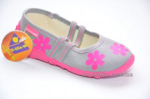 Текстильні мокасини для дівчинки