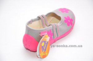 Текстильні мокасини для дівчинки