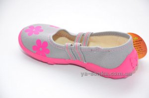 Текстильні мокасини для дівчинки