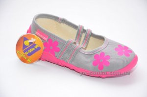 Текстильні мокасини для дівчинки