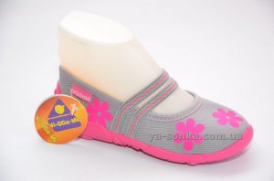Текстильні мокасини для дівчинки