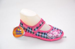 Текстильні мокасини для дівчинки