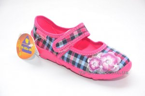 Текстильні мокасини для дівчинки