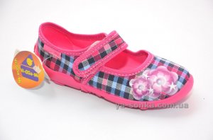 Текстильні мокасини для дівчинки