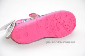 Текстильні мокасини для дівчинки