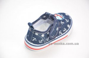 Текстильные кеды-мокасины для мальчика