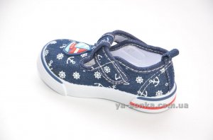 Текстильные кеды-мокасины для мальчика