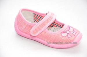 Текстильні мокасини для дівчаток