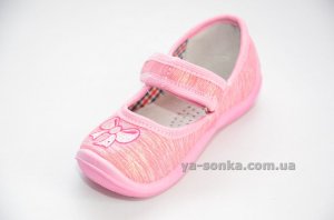 Текстильні мокасини для дівчаток