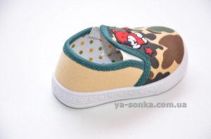 Текстильные мокасины для мальчика