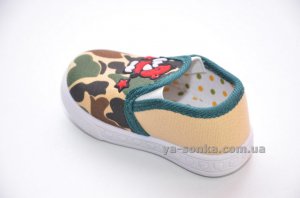Текстильные мокасины для мальчика