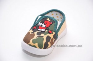 Текстильные мокасины для мальчика