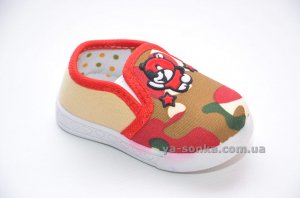 Текстильные мокасины для мальчика