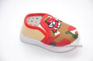 Текстильные мокасины для мальчика