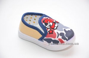 Текстильные мокасины для мальчика