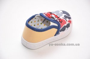 Текстильные мокасины для мальчика