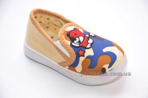 Текстильні мокасини для хлопчика