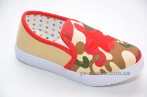 Текстильные мокасины для мальчика