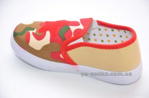 Текстильные мокасины для мальчика