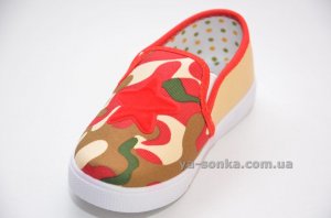 Текстильные мокасины для мальчика