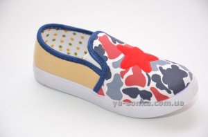 Текстильные мокасины для мальчика