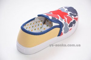 Текстильные мокасины для мальчика