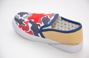 Текстильные мокасины для мальчика