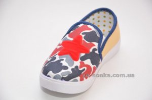 Текстильные мокасины для мальчика