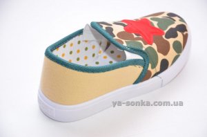 Текстильні мокасини для хлопчика