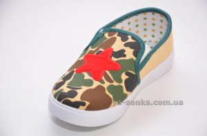 Текстильні мокасини для хлопчика