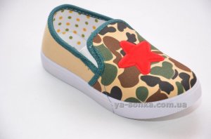 Текстильні мокасини для хлопчика