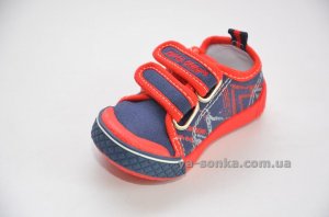 Текстильні кеди-мокасини для хлопчика